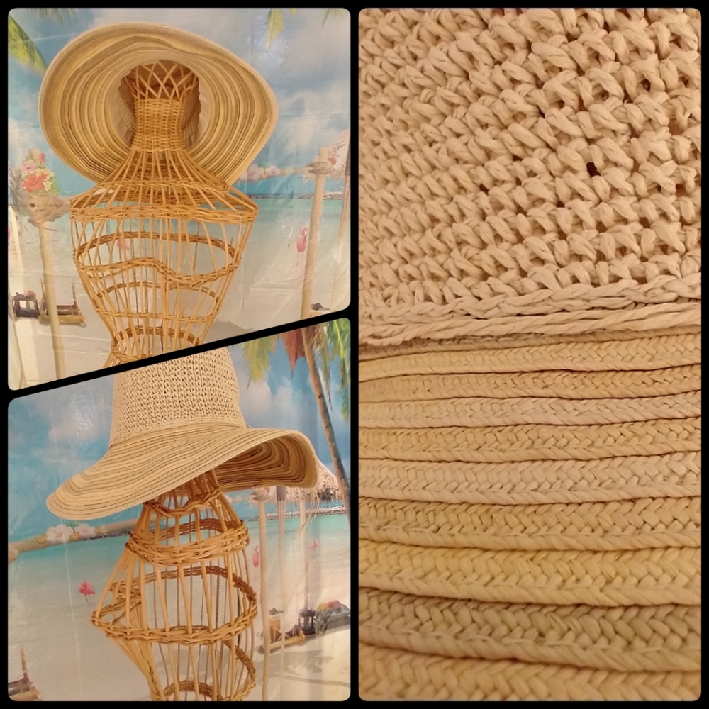 Hat COPY - Adorable Floppy Straw Hat